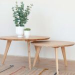 Drewniany okrągły stolik 90 cm Basic