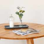 Drewniany okrągły stolik 90 cm Basic