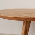 Drewniany okrągły stolik 90 cm Basic