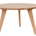 Stolik okrągły z drewna 70 cm Basic