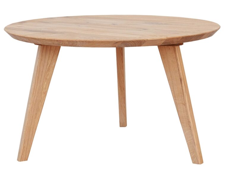 Stolik okrągły z drewna 70 cm Basic