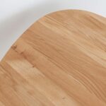 Owalny stolik kawowy z drewna Basic