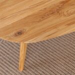 Ława owalna do salonu drewniana Basic