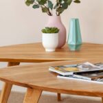 Ława owalna do salonu drewniana Basic