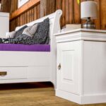 Biała szafka nocna na styl prowansalski ANADI