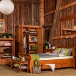 Klasyczna biała półka drewniana ANADI