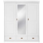 Szafa biała z lustrem trzydrzwiowa ANADI