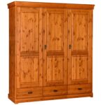 Szafa biała z lustrem trzydrzwiowa ANADI