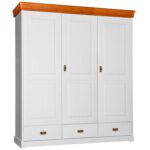 Szafa biała z lustrem trzydrzwiowa ANADI