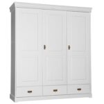 Szafa biała z lustrem trzydrzwiowa ANADI