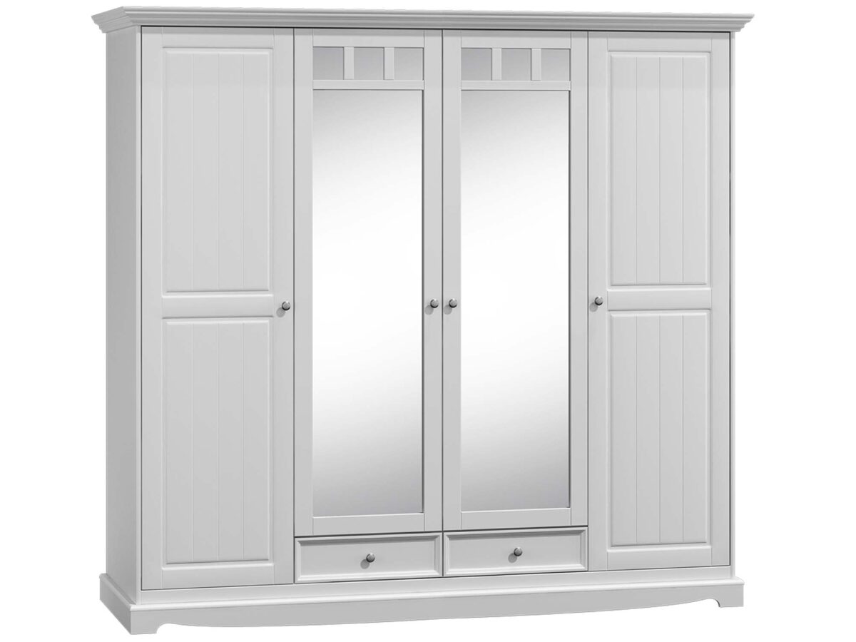 Czterodrzwiowa szafa drewniana INGRID