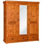 Szafa biała z lustrem trzydrzwiowa ANADI