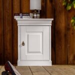 Biała szafka nocna na styl prowansalski ANADI