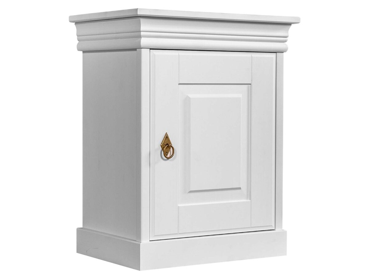 Biała szafka nocna na styl prowansalski ANADI