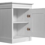 Biała szafka nocna na styl prowansalski ANADI