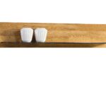 Szklano drewniana półka Maseri