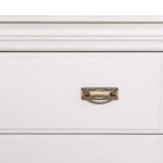 Sosnowa mała biała komoda ANADI