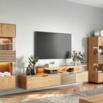 Dębowa Witryna z Lamelami Loftwood