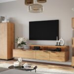 Witryna Wisząca Dębowa Loftwood Naturalna