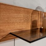 Szklano drewniana półka Maseri