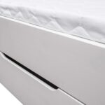 Białe łóżko INGRID