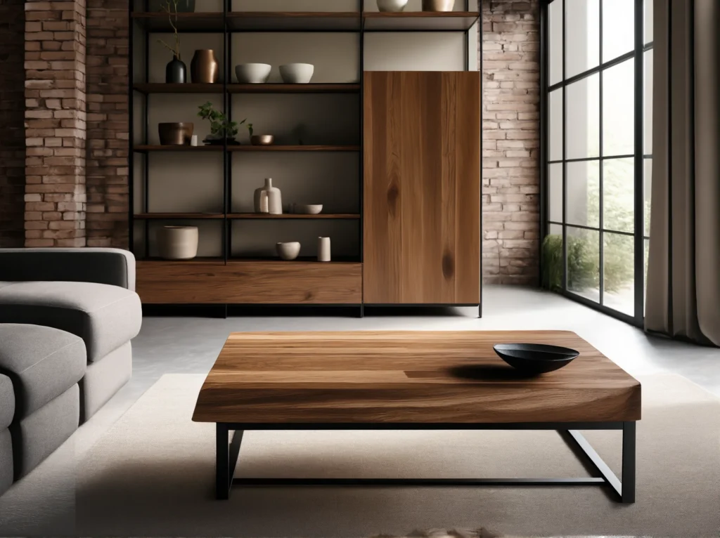 Meble drewniane industrialne: drewno kontra metal