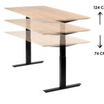 Biurko dębowe podnoszone Krevaro 120x70 cm – zdjęcie 4