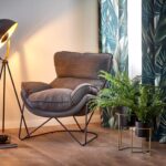Fotel welurowy Nexor 75 cm szary – zdjęcie 6