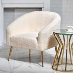 Fotel baranek Softelio 77 cm kremowy – zdjęcie 2