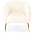 Fotel baranek Softelio 77 cm kremowy – zdjęcie 3
