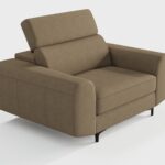 Fotel tapicerowany Retrella 100 cm w stylu retro