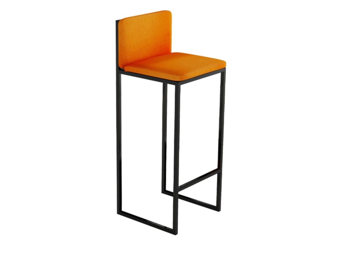 Hoker tapicerowany Hokvero 105 cm czarny stelaż
