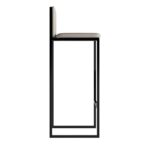 Hoker tapicerowany Hokvero 105 cm czarny stelaż – zdjęcie 8