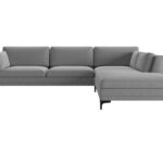Narożnik tapicerowany Sicelaro 240x190 cm na czarnych nogach – zdjęcie 2