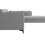 Narożnik tapicerowany Sicelaro 240x190 cm na czarnych nogach – zdjęcie 4