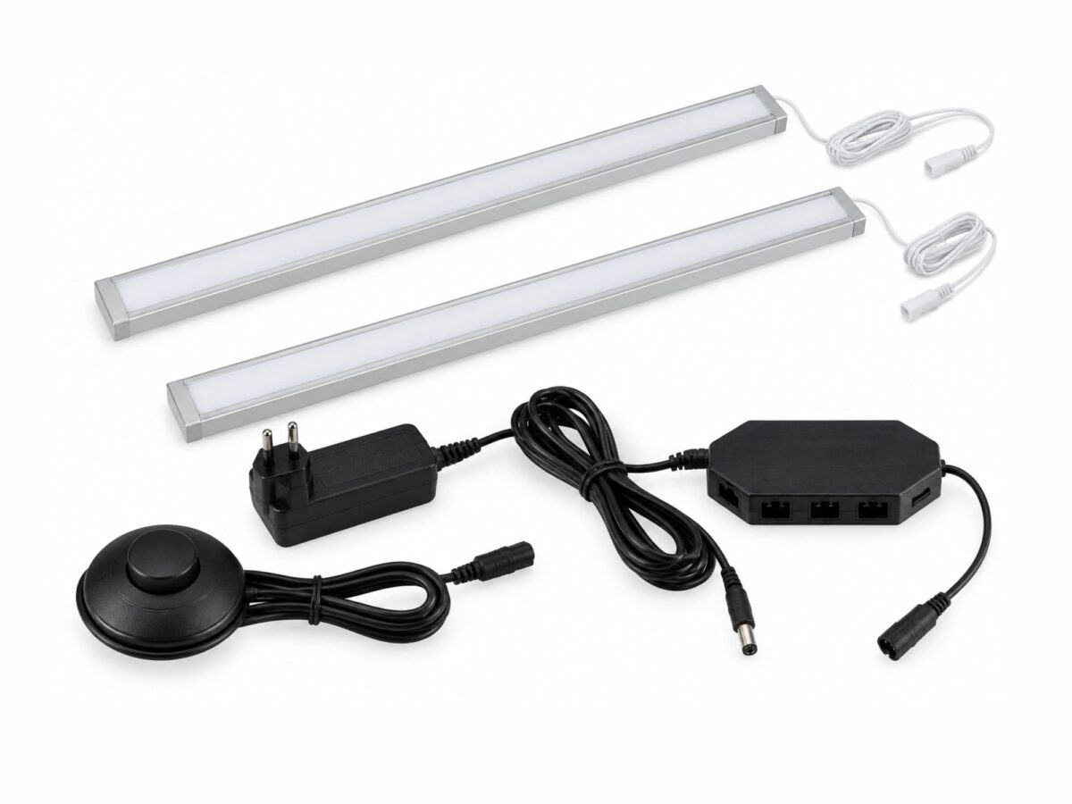 Zestaw oświetlenia LED Maseri do szaf z 2 listwami