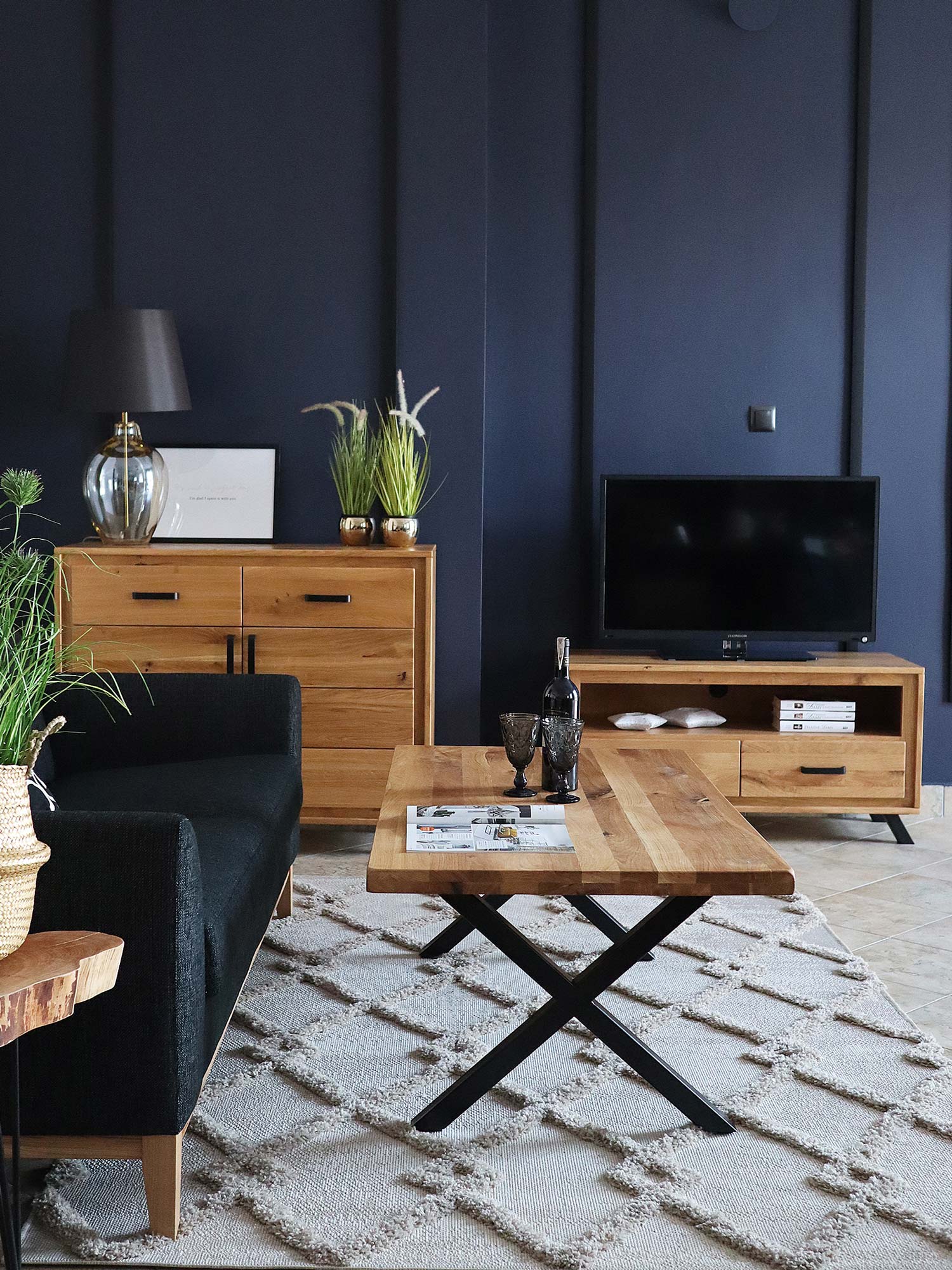 Meble drewniane salon ALAMOS LOFT