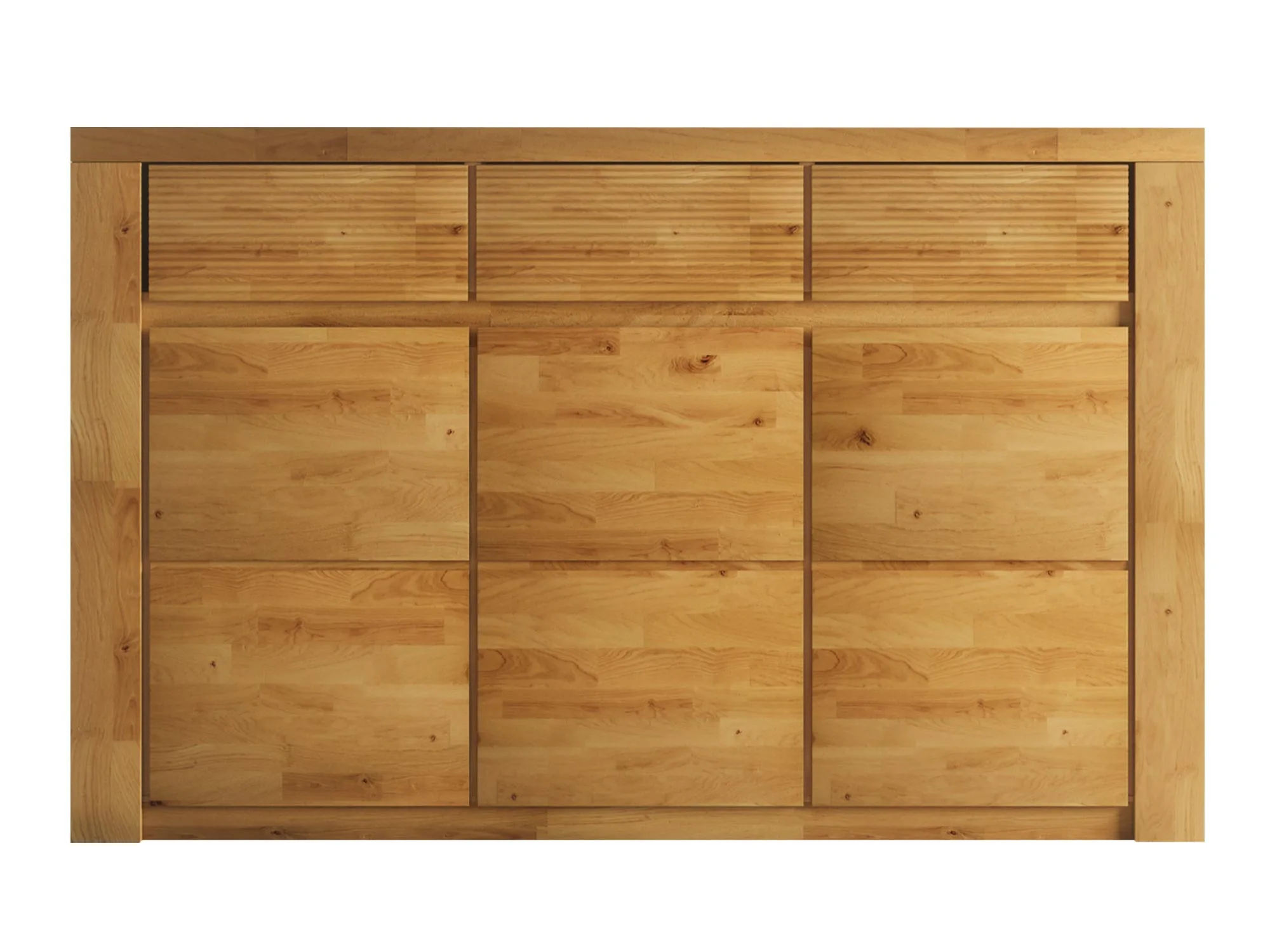 Elegancka komoda do salonu z drewna dębowego